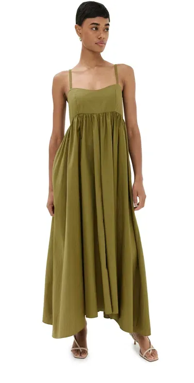 Azeeza Rachel Dress Olive In Green