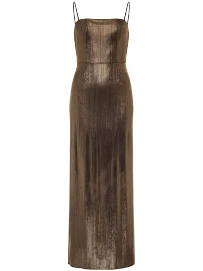 Azeeza Sarika Midi Dress In Gold