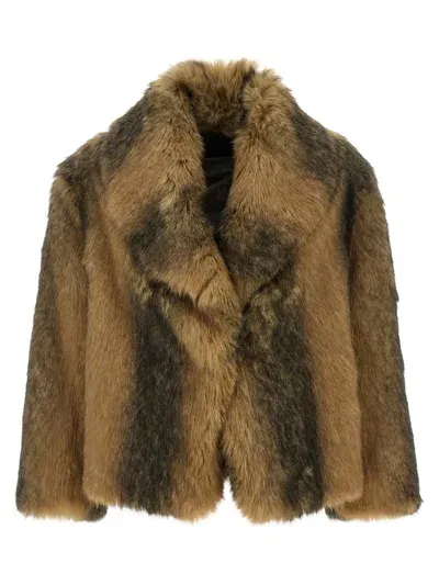 B&b Couture Sherman Fur In Brown