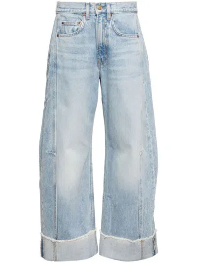 B Sides Relaxed Cuffed Lasso Jean In Blue