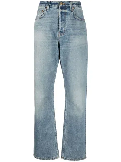 B Sides Straight-leg Cotton Jeans In Blue