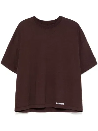 B1archive Logo-printed T-shirt In Brown