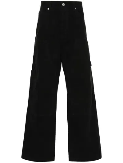 B1archive Wide-leg Trousers In Black