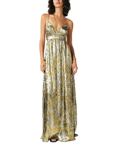 Ba&sh Ba & Sh Franckie Open Back Dress In Gold