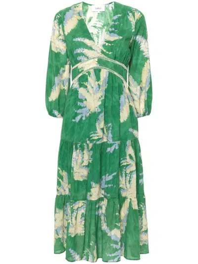 Ba&sh Parela Maxi Dress In Green