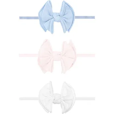 Baby Bling Kids'  3-pack Baby Fab Skinny Bow Headbands In Multi