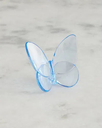 Baccarat Exclusive Lucky Butterfly Figurine, Sky Blue