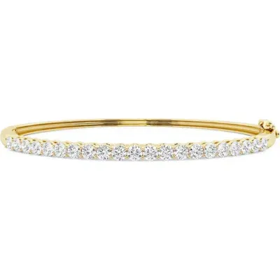 Badgley Mischka Collection 14k Yellow Gold Near Colorless Lab Grown Round Diamond Bracelet In 2.11 Ctw Yellow Gold