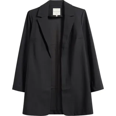 Bagatelle Open Front Topper Jacket In Black