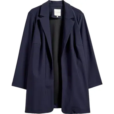 Bagatelle Open Front Topper Jacket In Navy