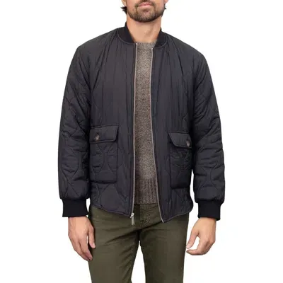 Bagatelle Quilted Bomber Jacket In Black