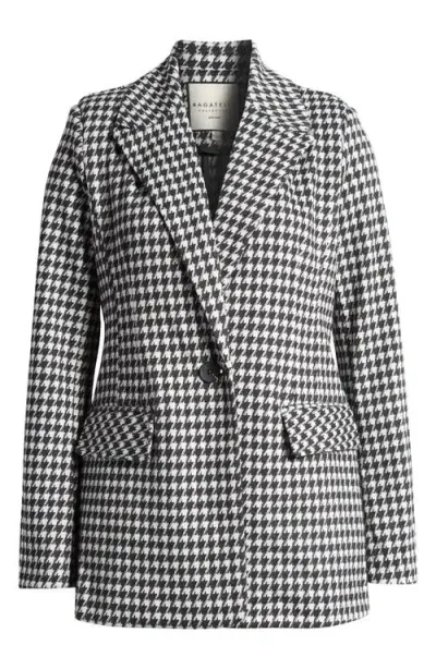 Bagatelle Tailored One-button Blazer In Black - White Hounds