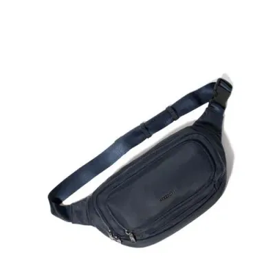 Baggallini On The Go Belt Bag Waist Pack In French Navy Twill