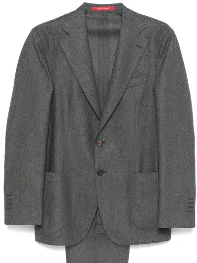 Bagnoli Sartoria Napoli Virgin Wool Suit In Grey