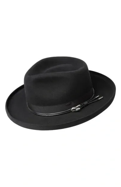 Bailey Bastien Wool Fedora In Black