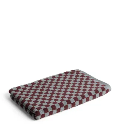 Baina Organic Cotton Beppu Bath Mat In Red