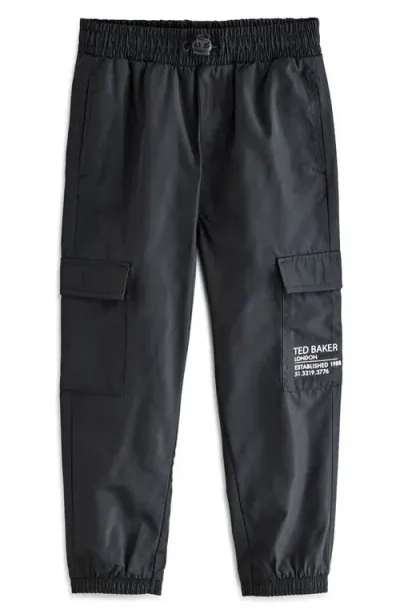 Baker By Ted Baker Kids' Cargo Pants In Black