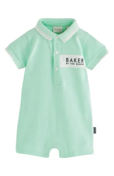 Baker By Ted Baker Babies' Polo Romber In Aqua Blue