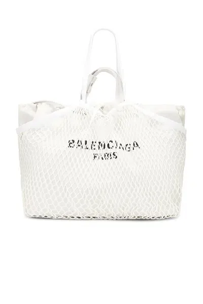 Balenciaga Large 24/7 Tote Bag In White & Black