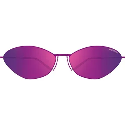 Balenciaga 68mm Gradient Oversize Cat Eye Sunglasses In Purple