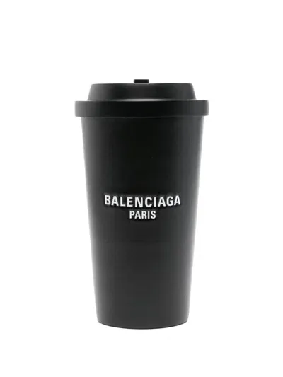 Balenciaga 9am Coffee Cup Clutch Bag In Black