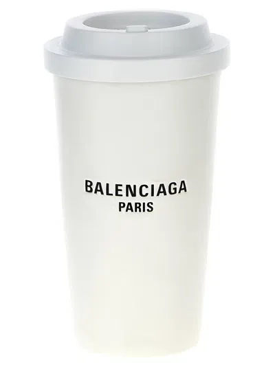 Balenciaga 9am Coffee Cup Clutch Bag In White