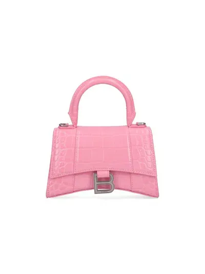 Balenciaga Pink Xs Hourglass Bag