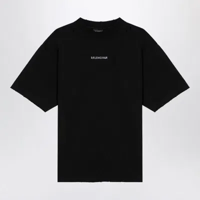 Balenciaga Back Black Jersey T-shirt