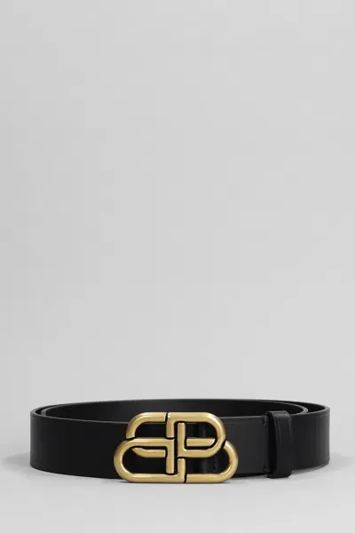 Balenciaga Belts In Black Leather