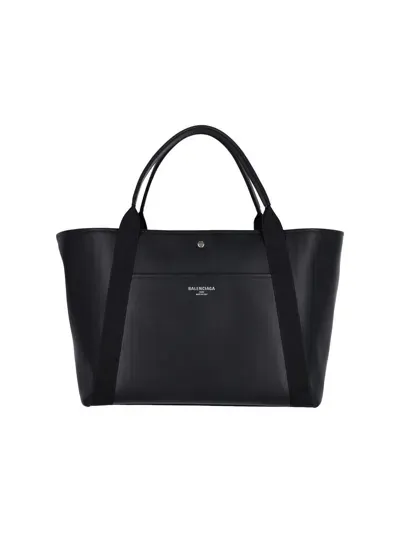 Balenciaga 'biarritz' Large Tote Bag In Black