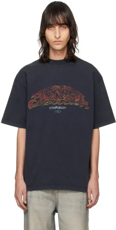 Balenciaga Men's Offshore Cotton T-shirt In Black