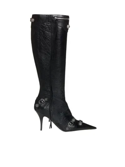 Balenciaga Boots In Black,silver