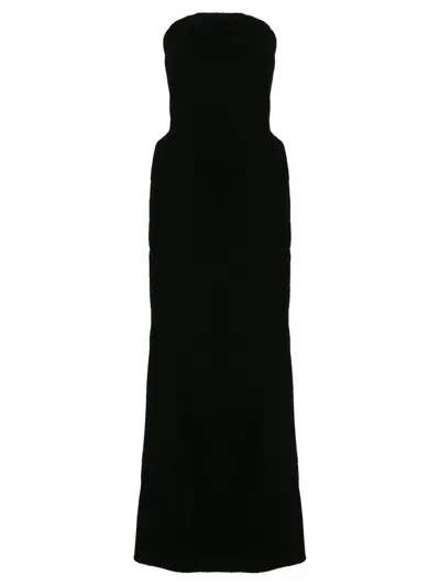 Balenciaga Bustier Gown In Black