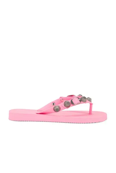 Balenciaga Cagole Thong Sandal In Pink