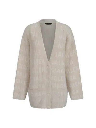 Balenciaga Cardigan In Ivory