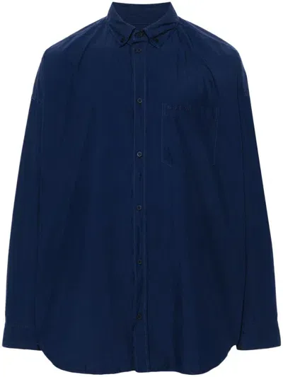 Balenciaga Cocoon Shirt In Blue