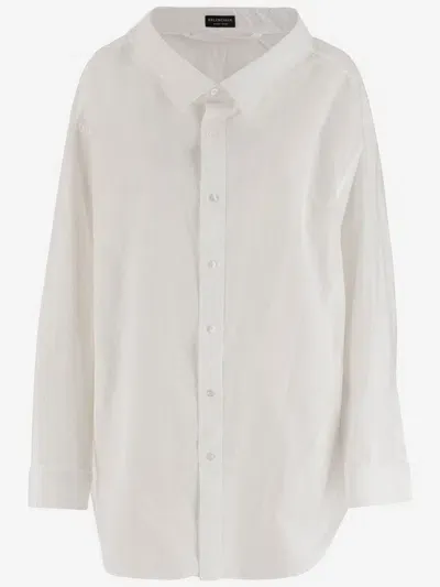 Balenciaga Cotton Shirt In White