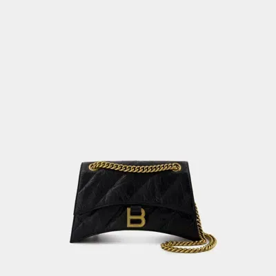 Balenciaga Crush Chain S Shoulder Bag In Black