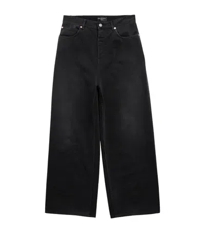 Balenciaga Denim Wide-leg Jeans In Blue