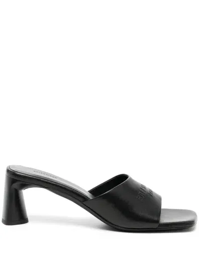 Balenciaga Duty Free 60mm Leather Mules In Black