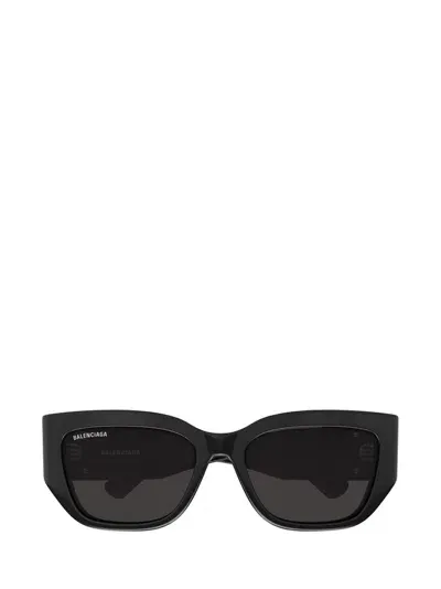 Balenciaga Eyewear Rectangle Frame Sunglasses In Black