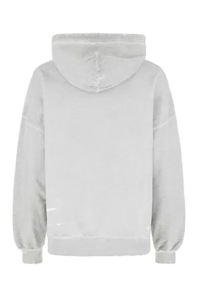 Balenciaga Grey Cotton Oversize Sweatshirt In 9012