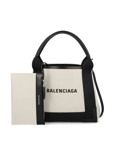 Balenciaga Handbags In Natural/black