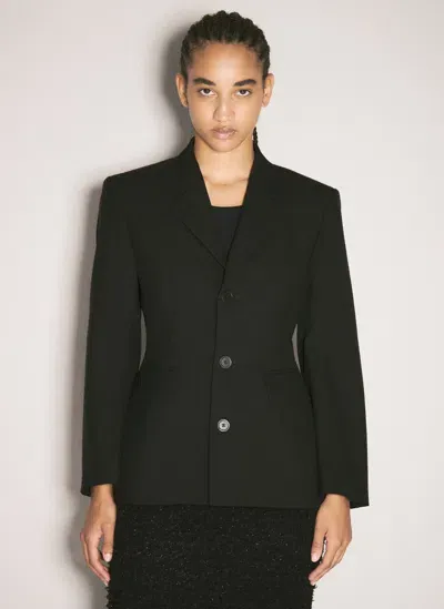 Balenciaga Hourglass Blazer In Black