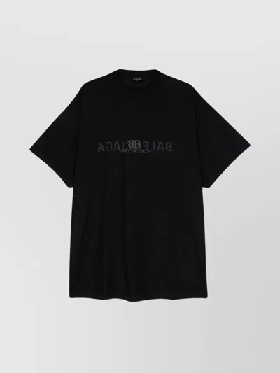 Balenciaga Inside Out T-shirt In Black