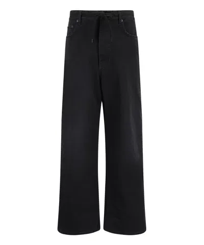 Balenciaga Cotton Denim Jeans In Black