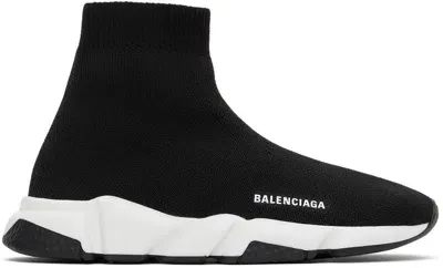 Balenciaga Speed Sneakers In Black White