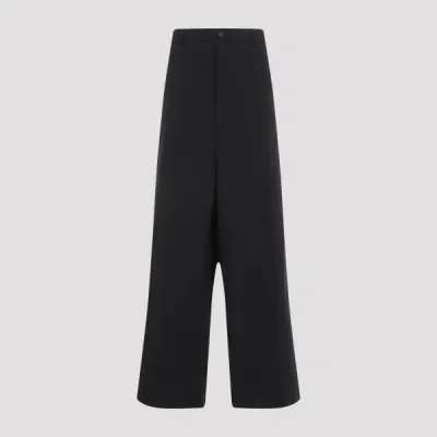 Balenciaga Large Fit Pants In Black