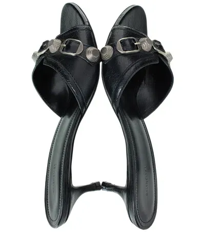 Balenciaga Le Cagole Strappy Sandals In Black