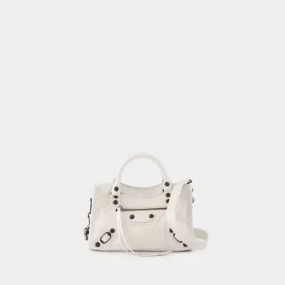 Balenciaga Le City Mini Purse In White